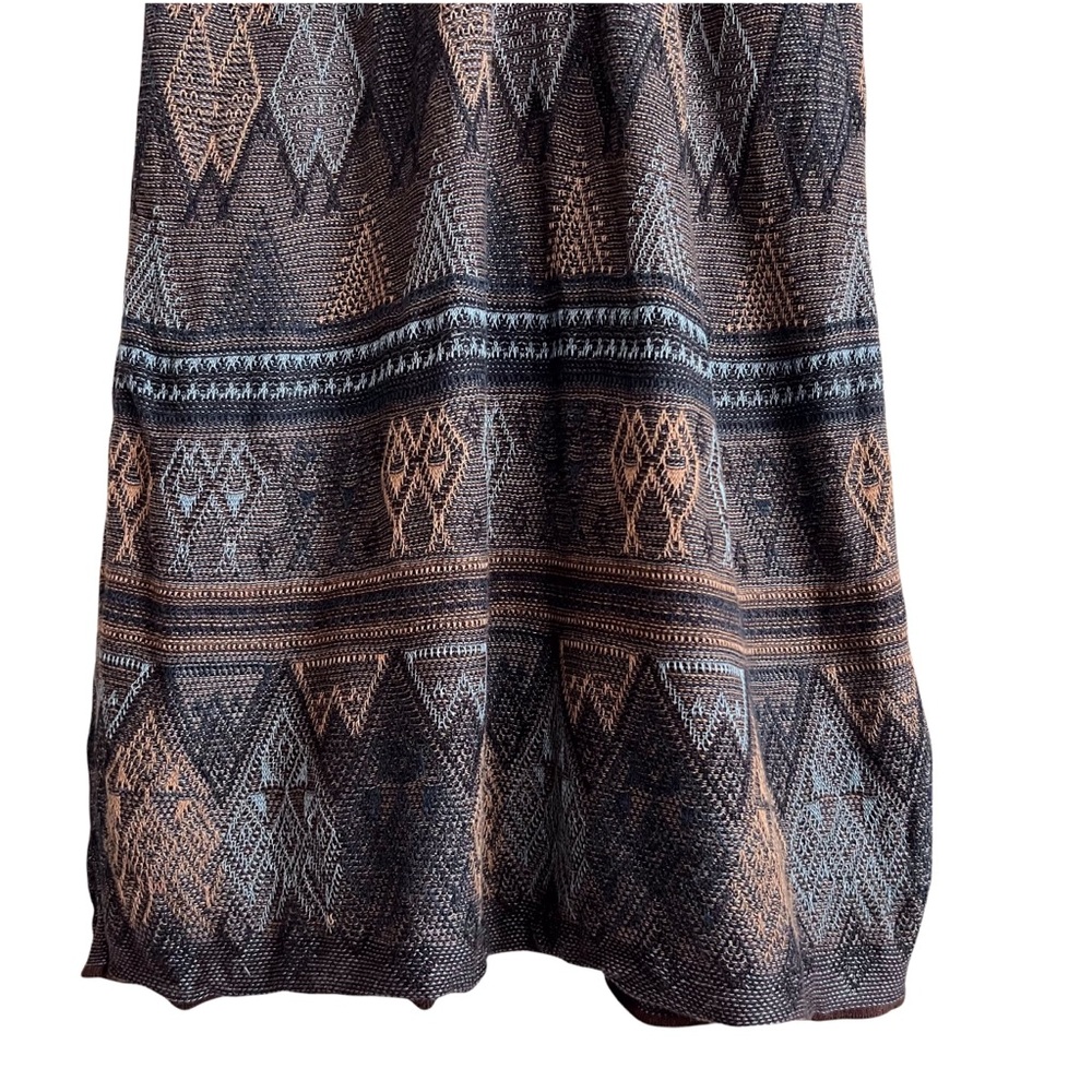 Peruvian Connection Brown Patterned Mini Dress - Picture 4 of 9
